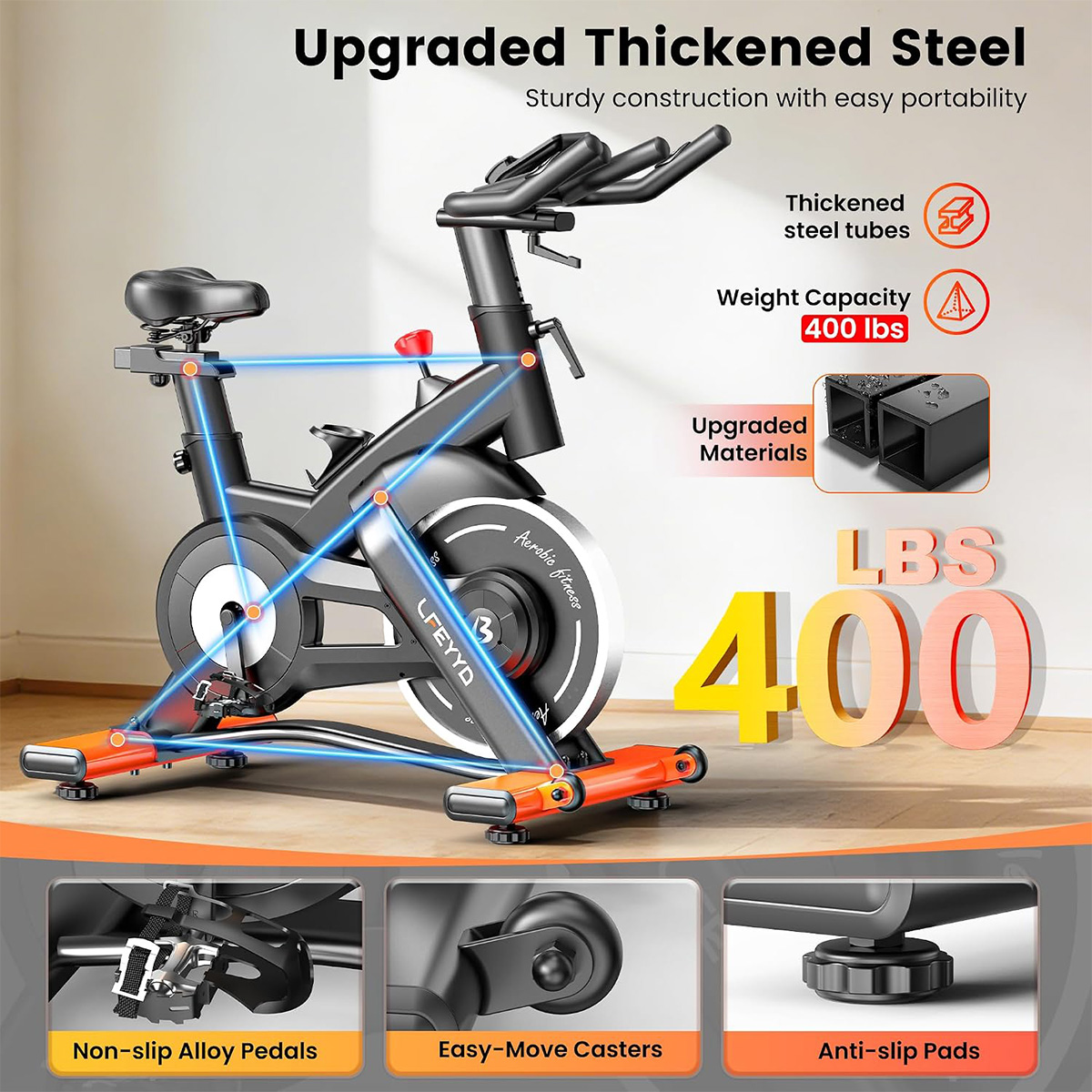 Cyclette Pooboo, cyclette magn - Exercise Bike Magnetic Resistance recensione e prezzo
